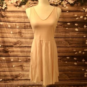 H&M FIT N FLARE SOFT PINK DRESS